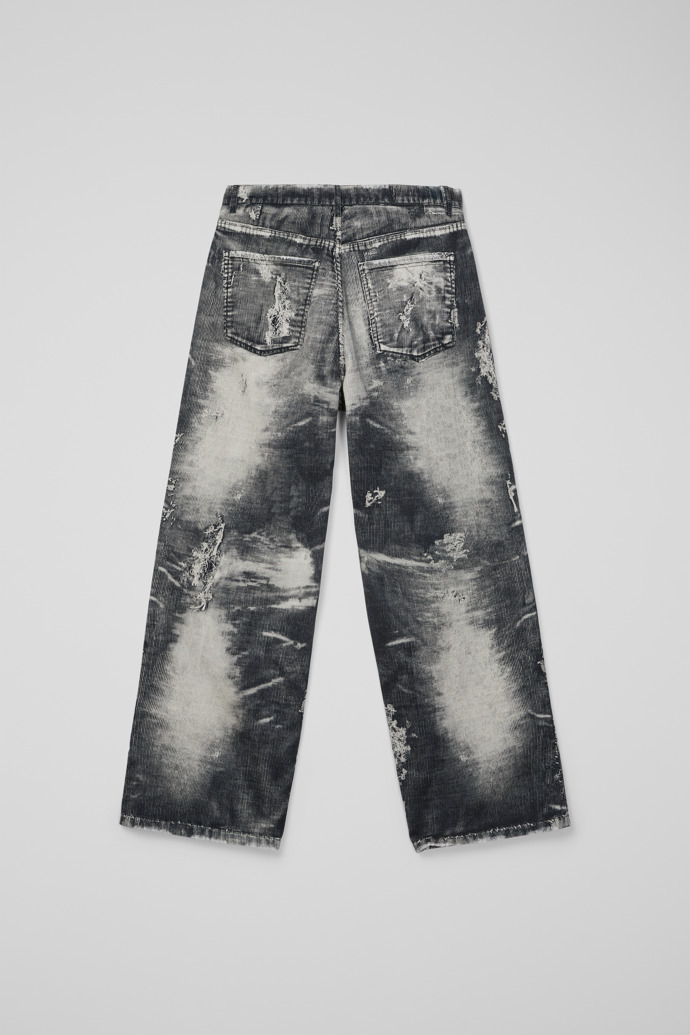 CORDUROY PRINT DENIM LOOSE JEANS SCHWARZ