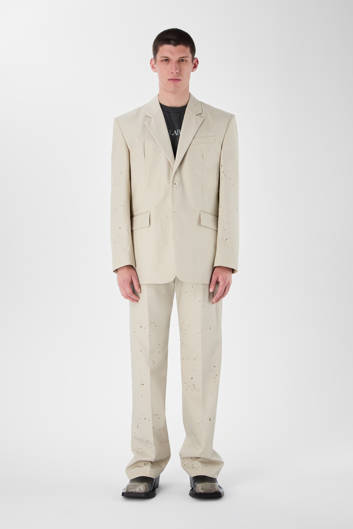 RELAXED TAILORED BLAZER LIGHT BEIGE