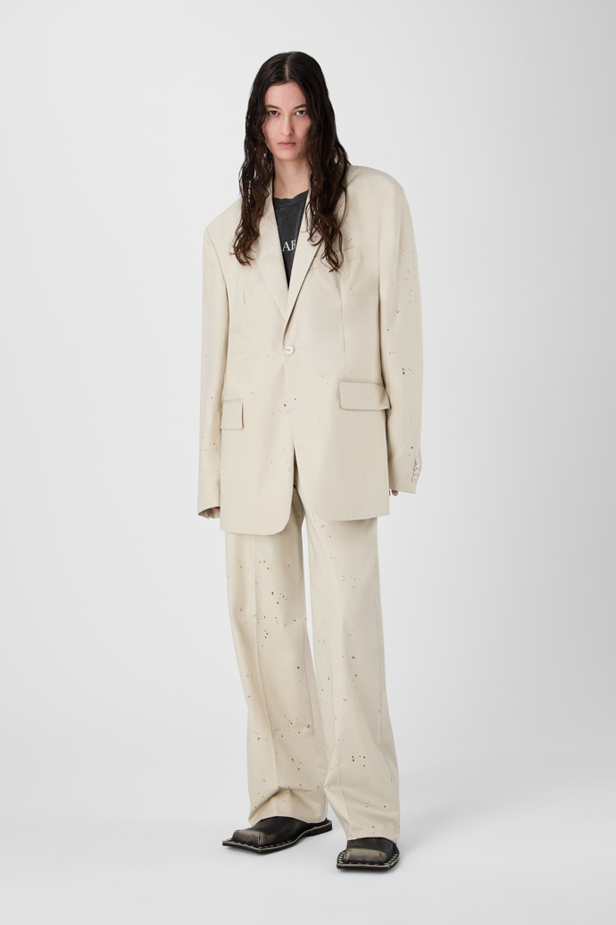 RELAXED TAILORED BLAZER LIGHT BEIGE