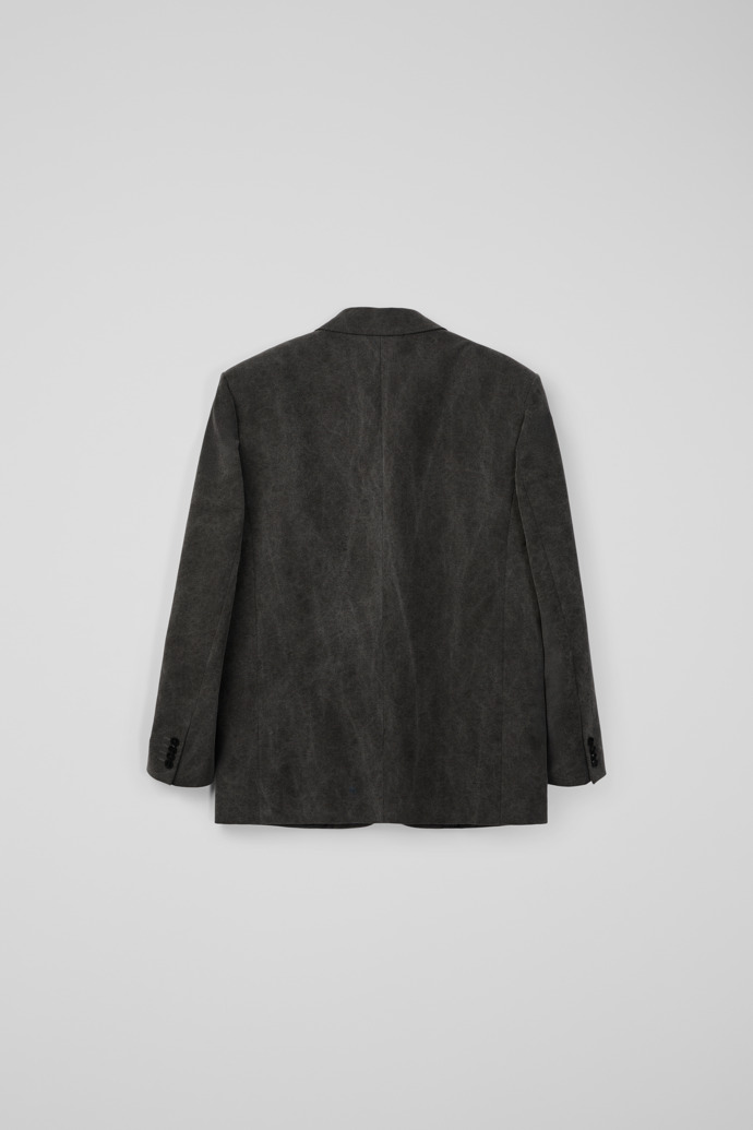 Back view of RELAXED TAILORED BLAZER Gray