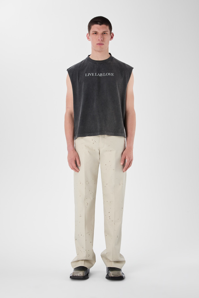 RELAXED TAILORED TROUSERS HELLBEIGE