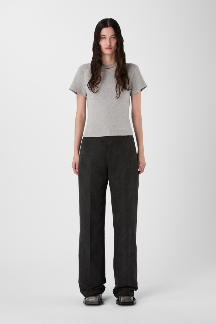 RELAXED TAILORED TROUSERS Gray