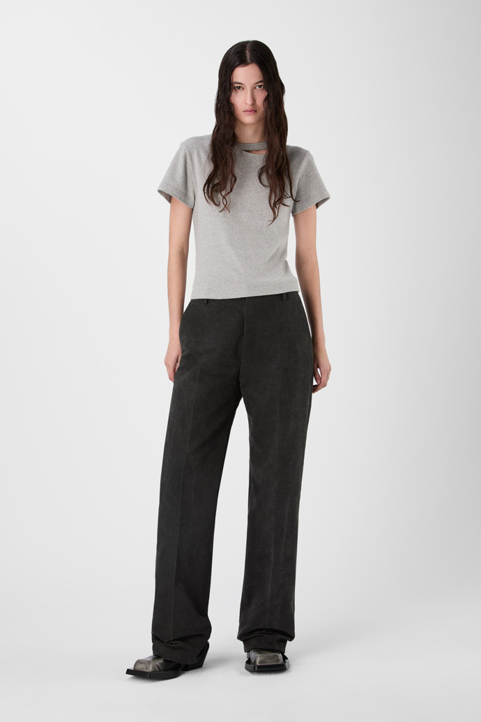 RELAXED TAILORED TROUSERS Gray