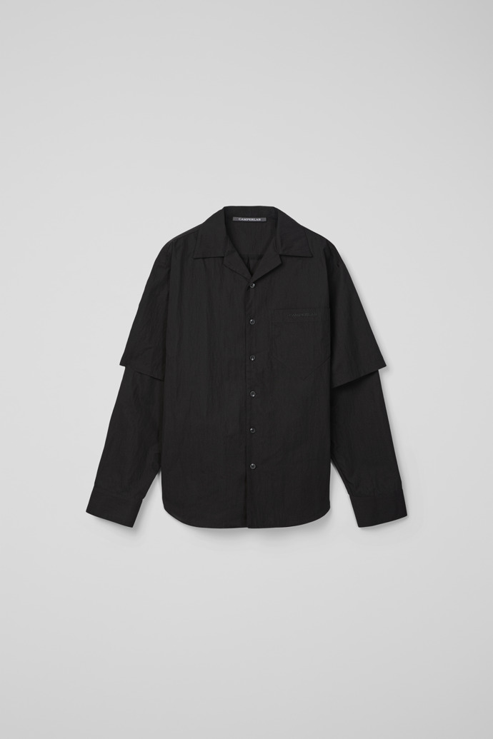 LAYERED HYBRID SHIRT NEGRE