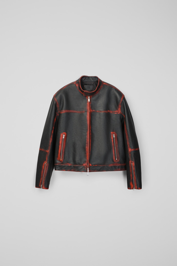 LEATHER MOTO JACKET NEGRO