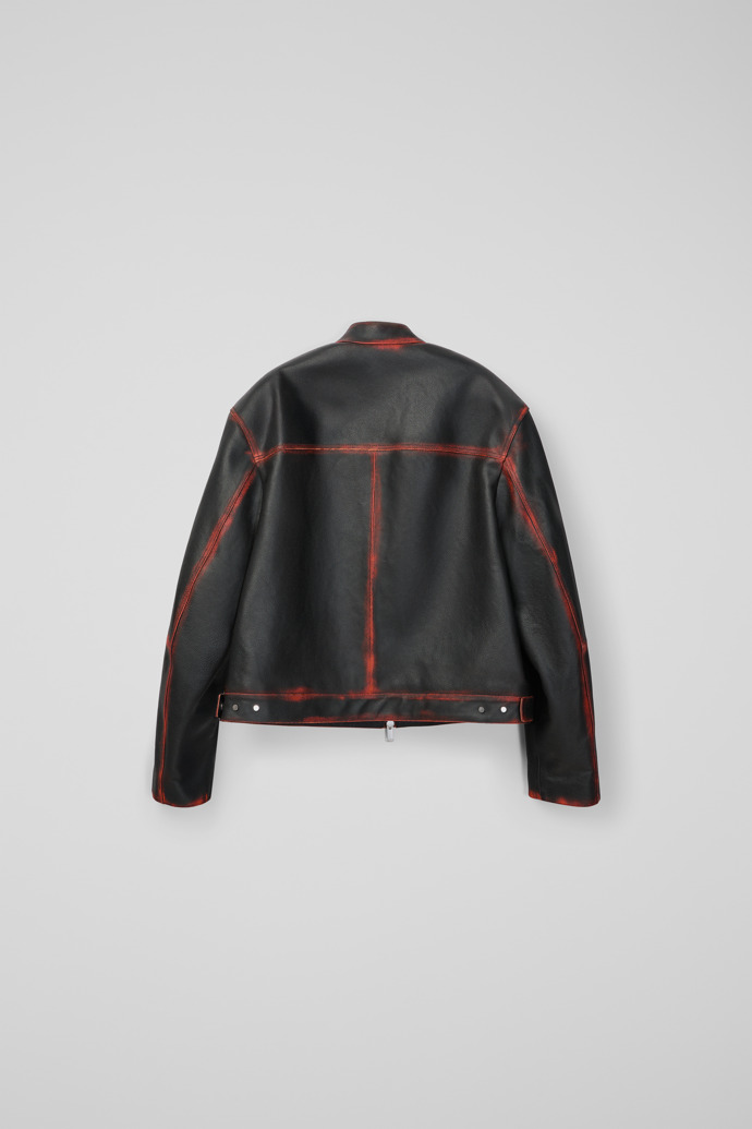 LEATHER MOTO JACKET NEGRO