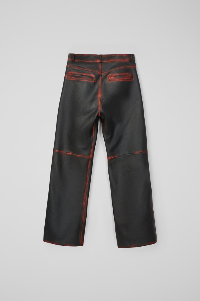 LEATHER MOTO TROUSERS NEGRE