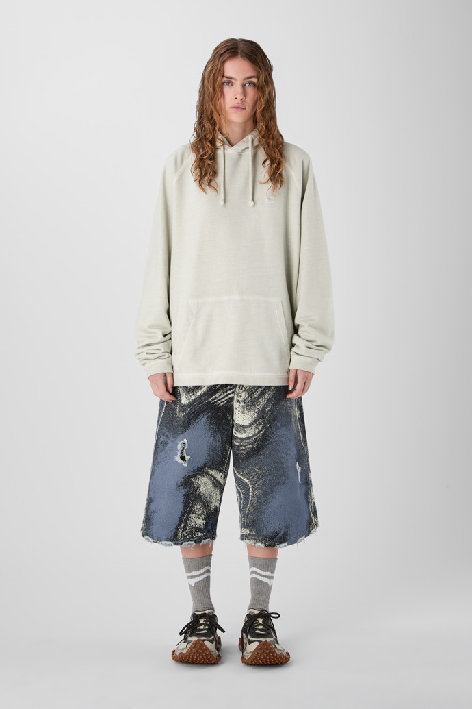 LOGO BOXY HOODIE LIGHT Gray