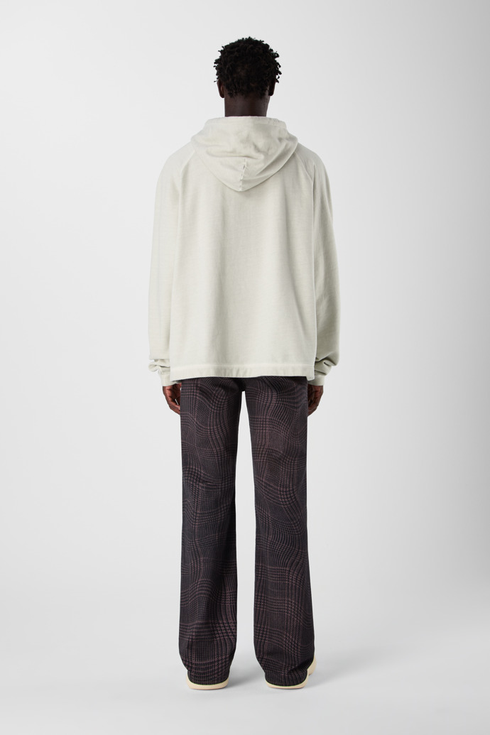 LOGO BOXY HOODIE Gris clair