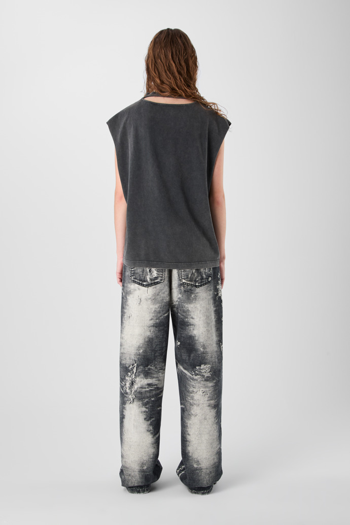 ARTWORK SLEEVELESS TANK TOP Negre, gris