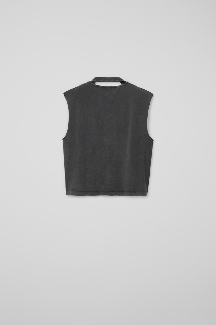 ARTWORK SLEEVELESS TANK TOP Negre, gris