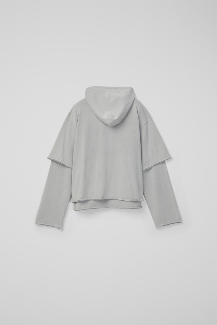LAYERED JERSEY HOODIE Gris clar
