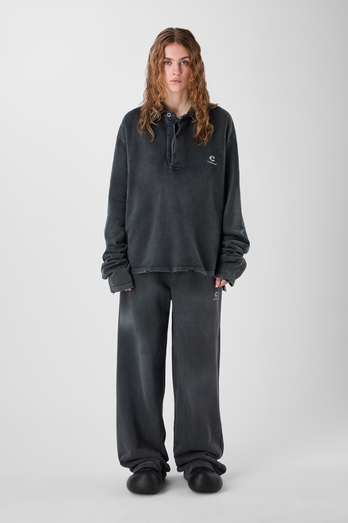 LOGO POLO SWEATSHIRT NEGRO