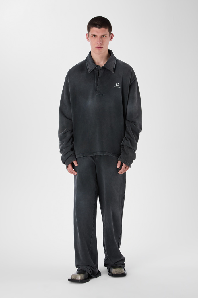 LOGO POLO SWEATSHIRT NEGRE