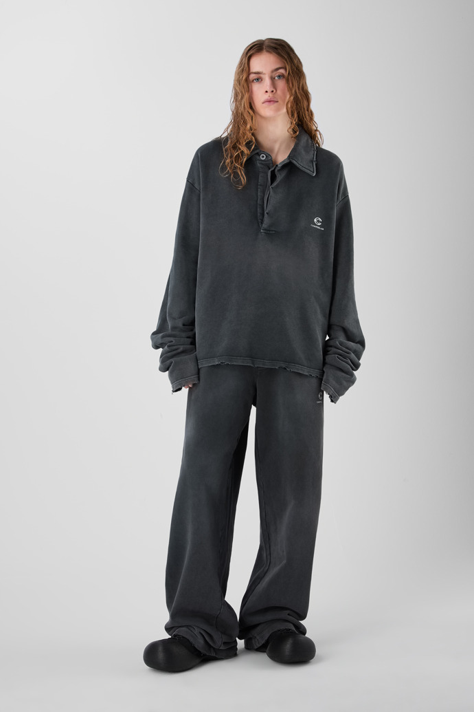 LOGO POLO SWEATSHIRT NEGRO
