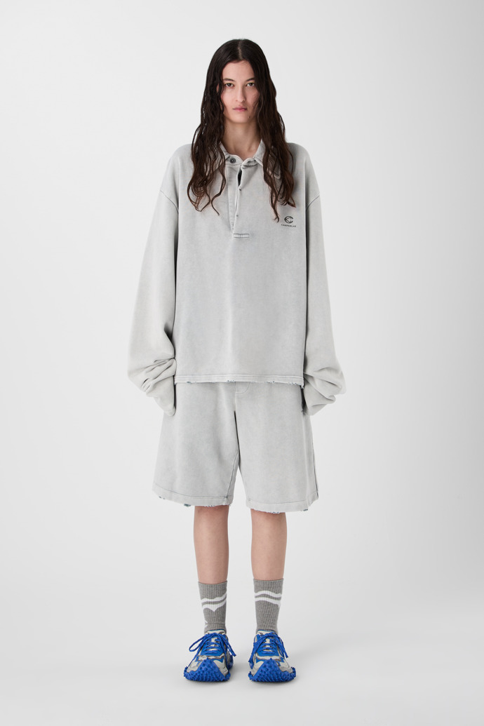 LOGO POLO SWEATSHIRT gris clar
