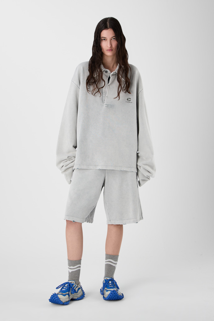LOGO POLO SWEATSHIRT gris clar