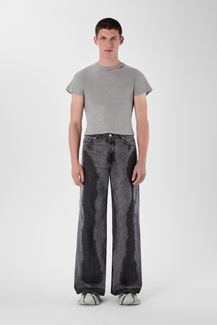 PAINT LASER BOOT CUT JEANS