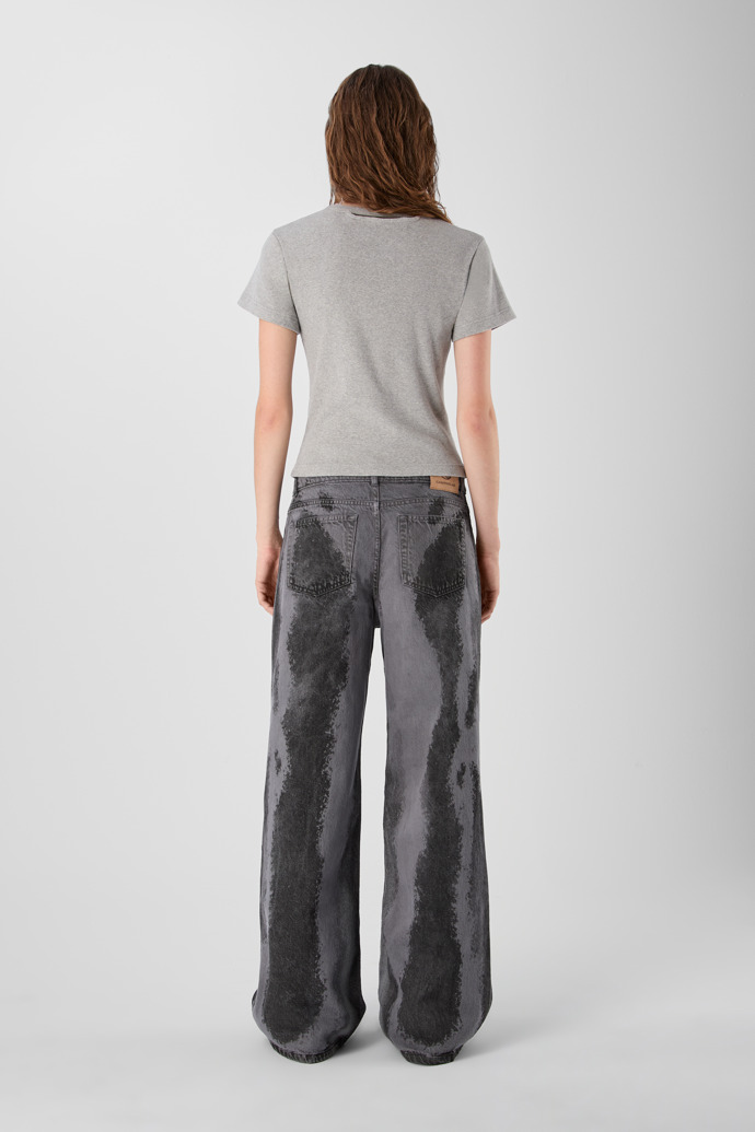 PAINT LASER BOOT CUT JEANS NEGRO