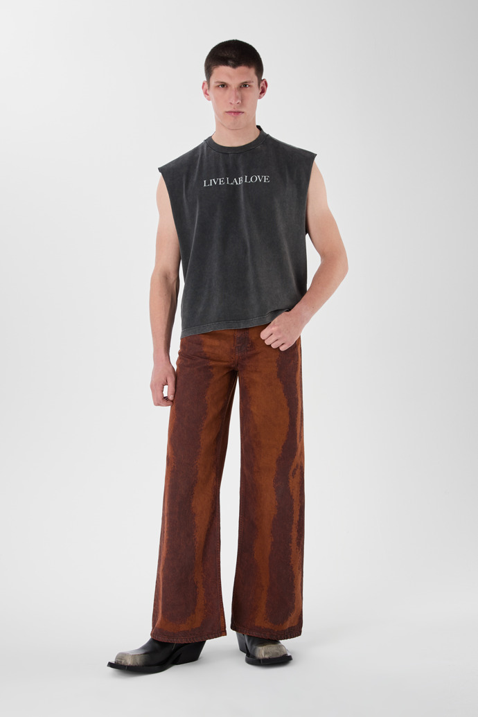 PAINT LASER BOOT CUT JEANS