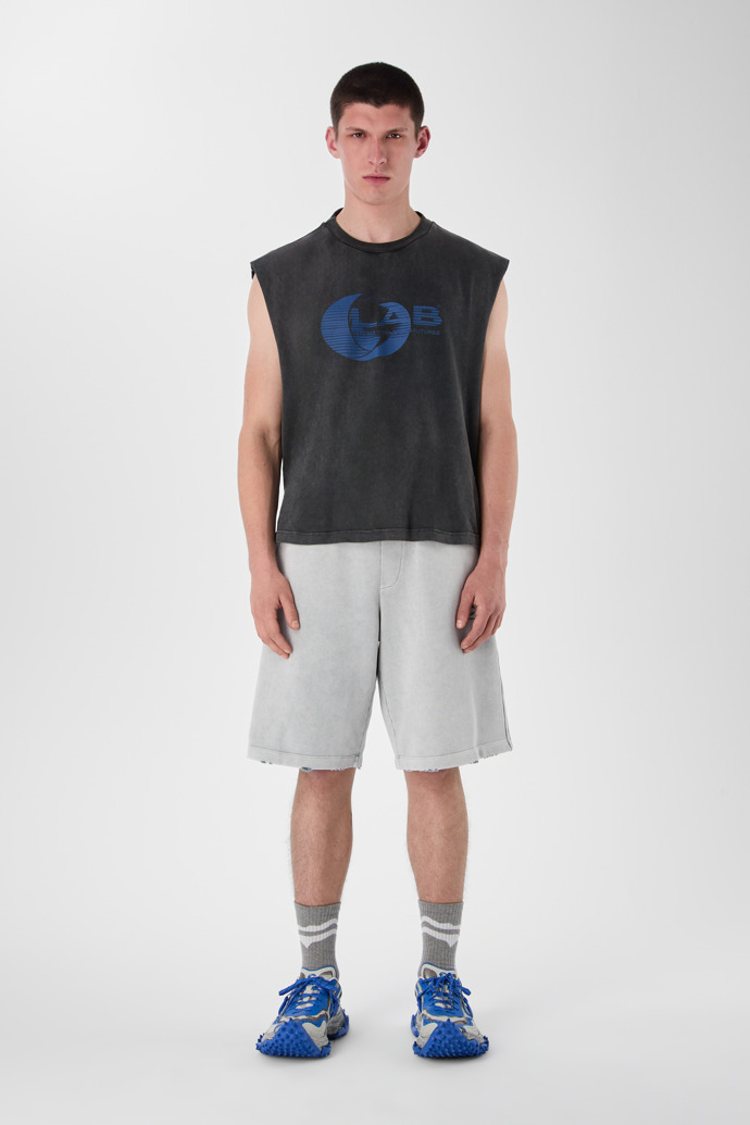LOGO POLO SWEATSHORTS Gris clar