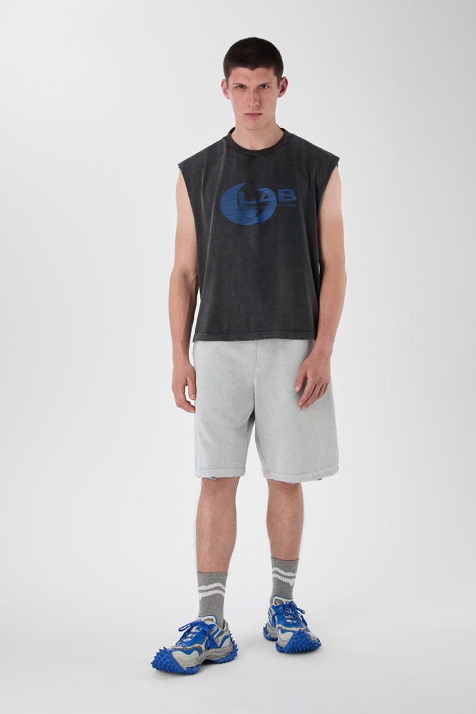 LOGO POLO SWEATSHORTS Gris clar