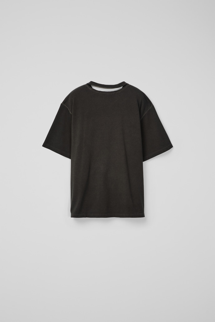 Back view of LOGO BOXY T-SHIRT FADED BLACK