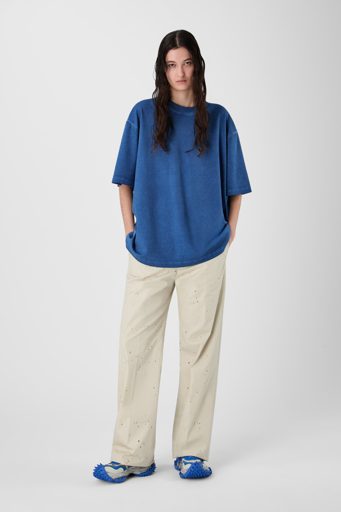 LOGO BOXY T-SHIRT FADED INDIGO