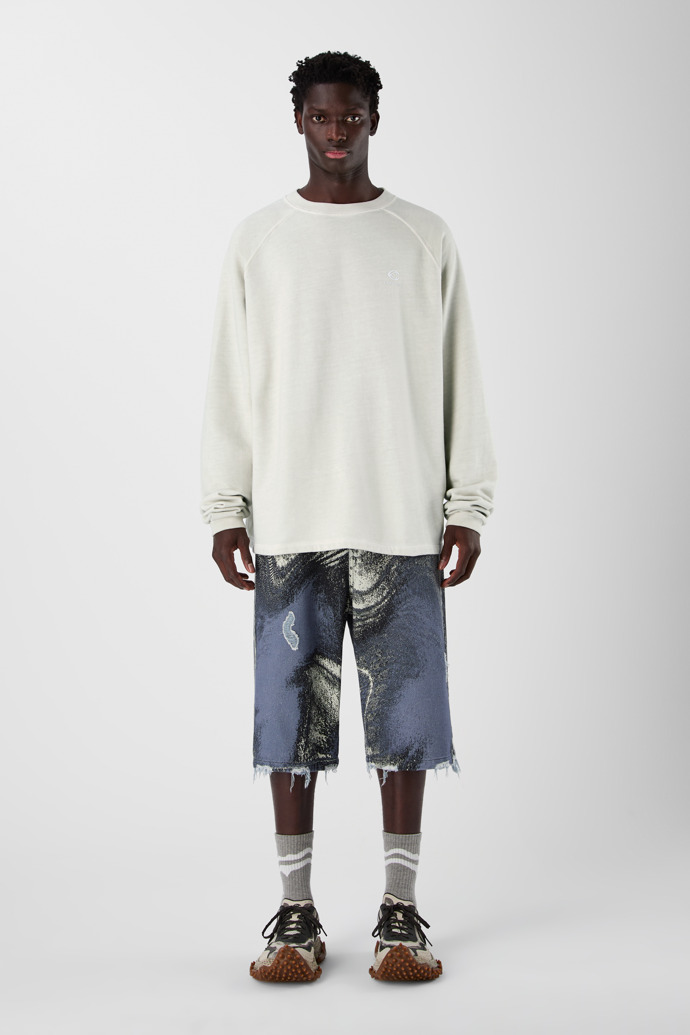 LOGO BOXY CREWNECK Hellgrau