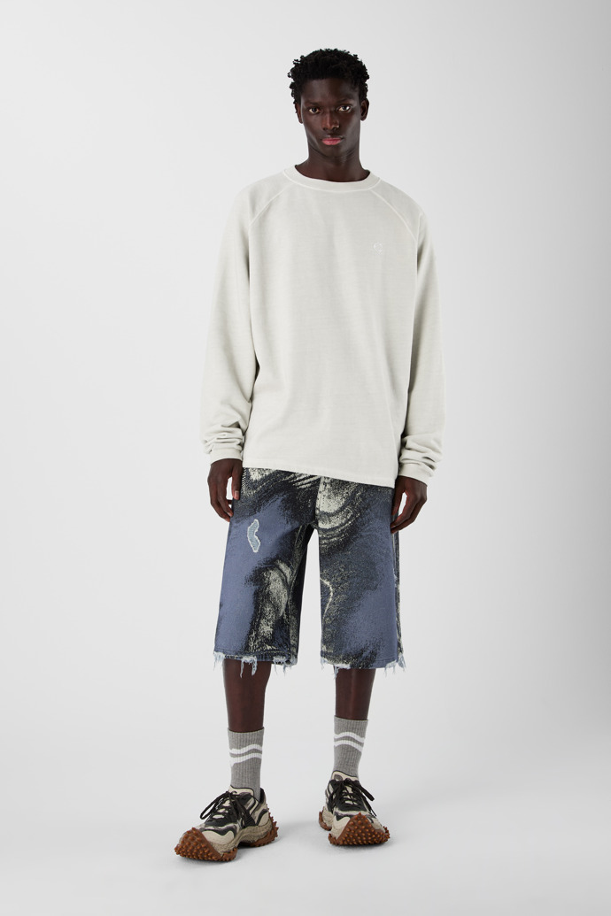 LOGO BOXY CREWNECK Hellgrau