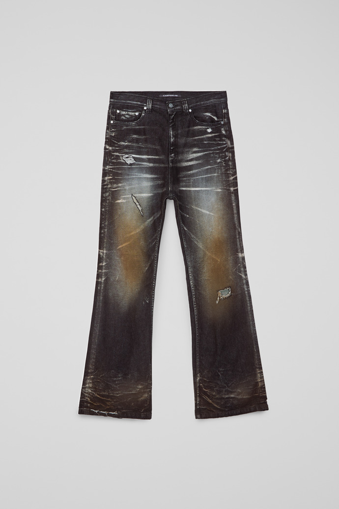 WASHED FLARED JEANS