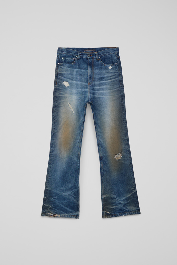 WASHED FLARED JEANS