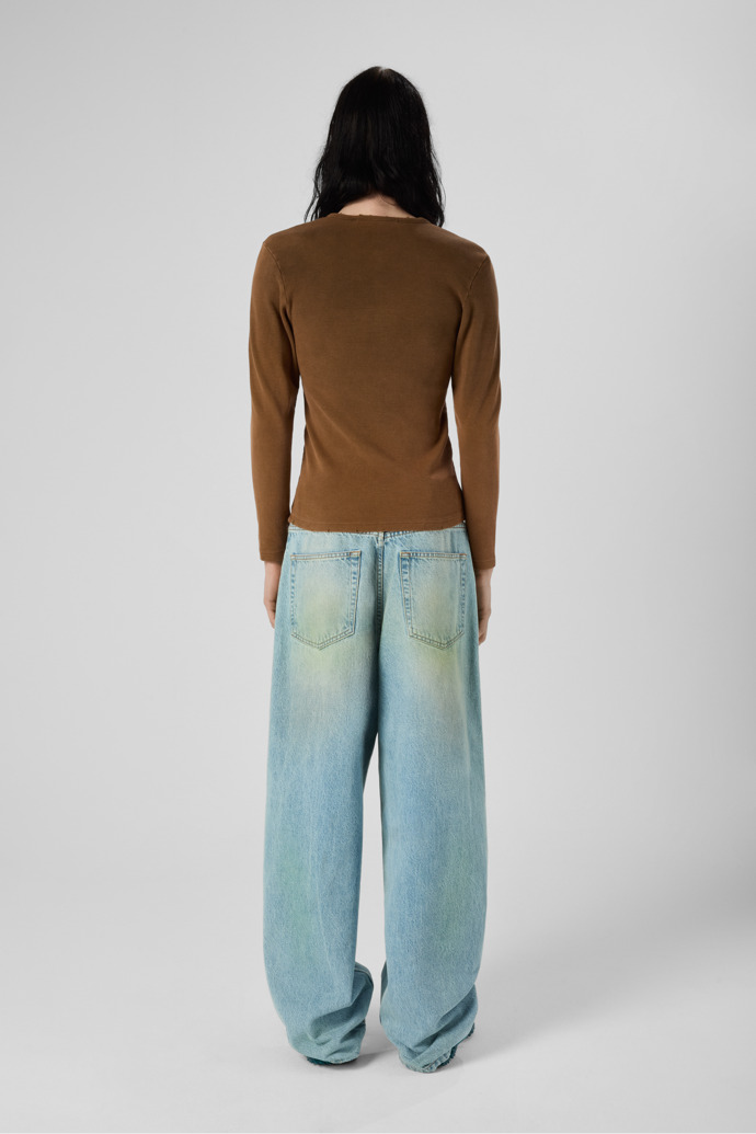 RIBBED LONG SLEEVE TOP