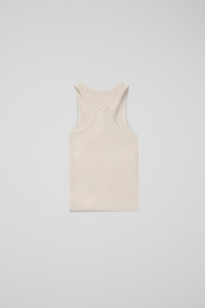 RIBBED TANK TOP BLANC TRENCAT
