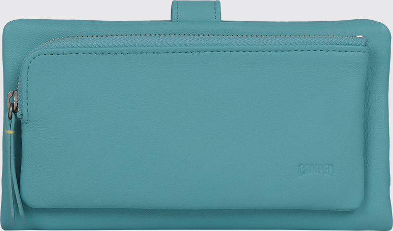 Side view of Soft Leather Soft Leather LONG WALLET
