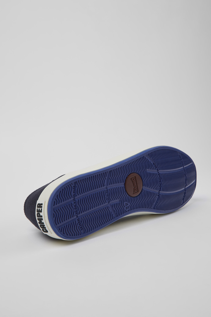 The soles of Andratx Blue Textile Sneaker for Men