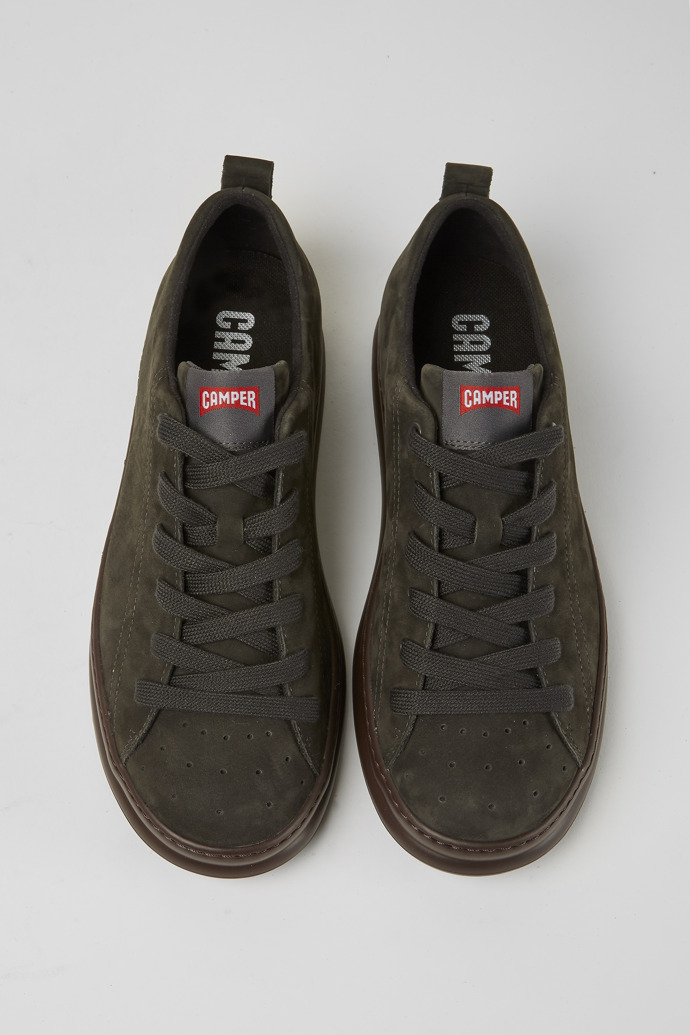 Overhead view of Runner Dark grey nubuck sneakers