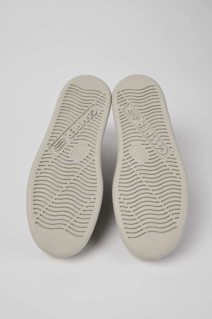 The soles of Runner Gray Nubuck Sneaker for Men