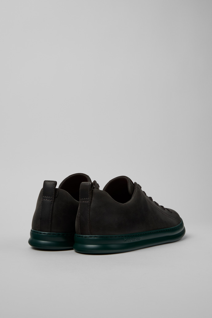 Runner Sneakers grises de nobuk para hombre.
