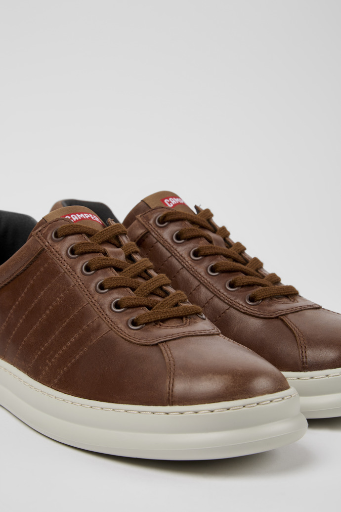 Close-up view of Runner Brown Sneakers for Men