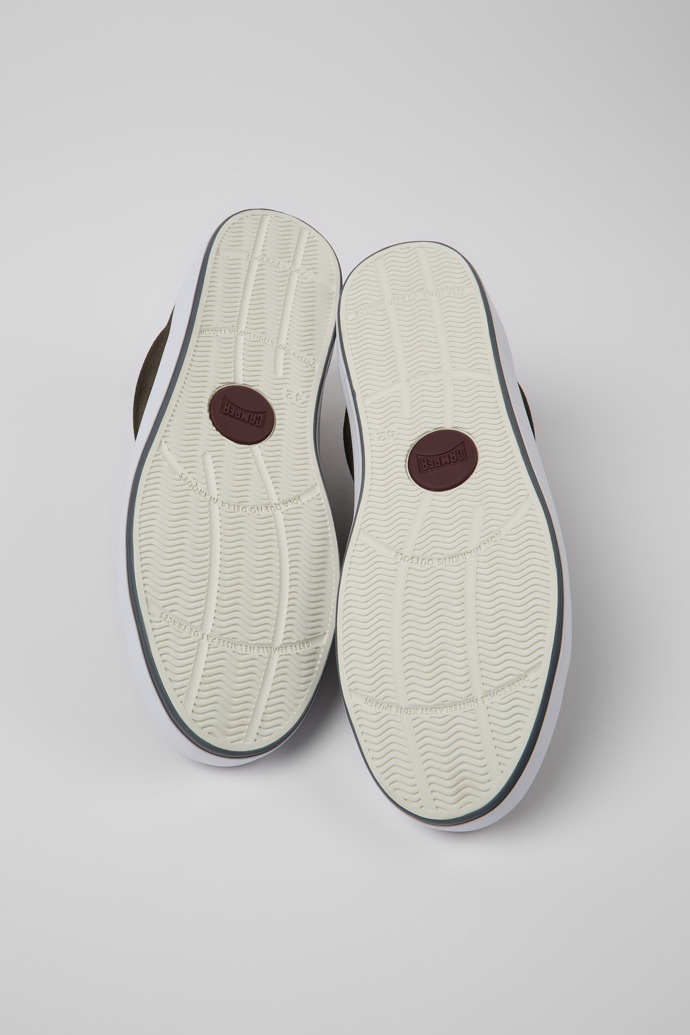 The soles of Andratx Gray nubuck sneakers for men