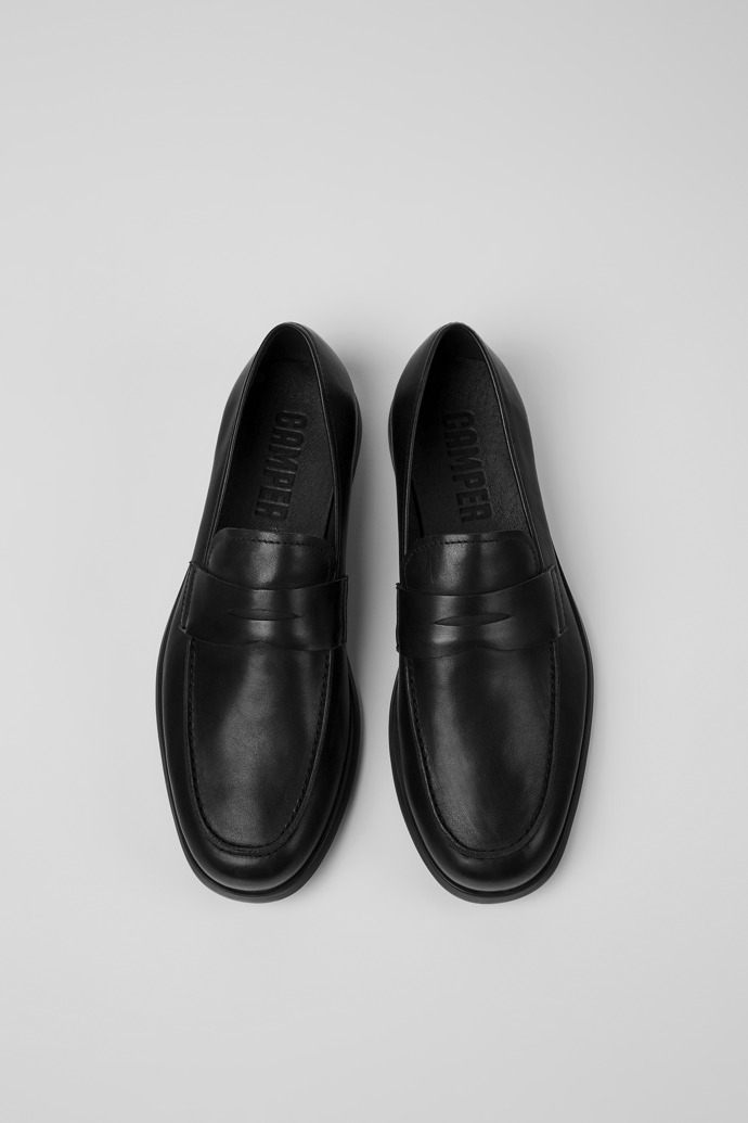 Overhead view of Truman Black Formal Shoes for Men