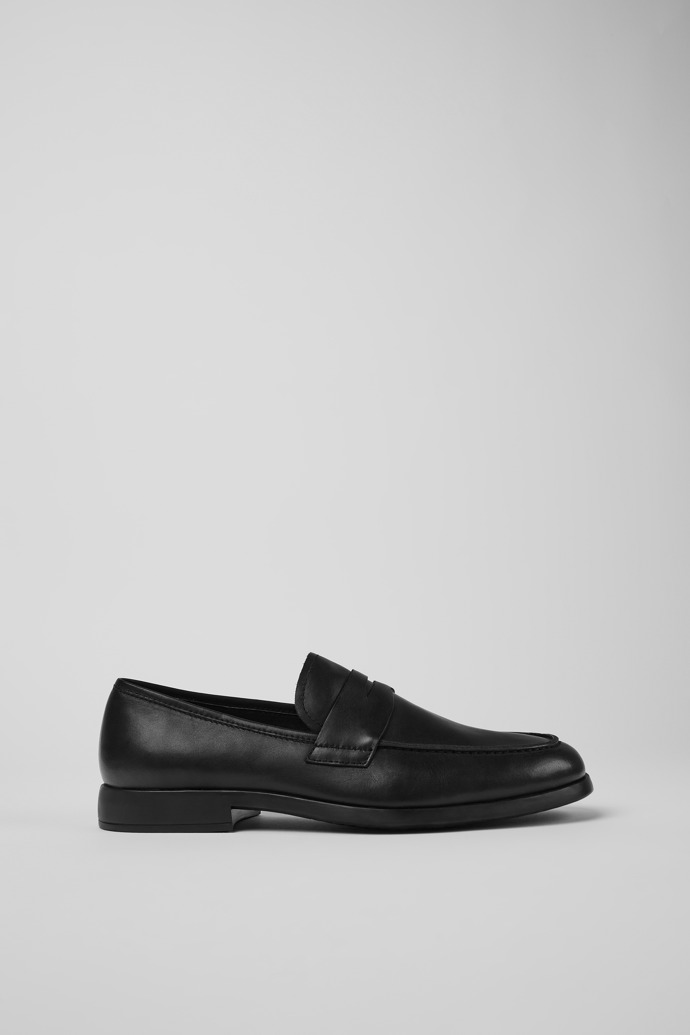Image of Side view of Truman Black Formal Shoes for Men