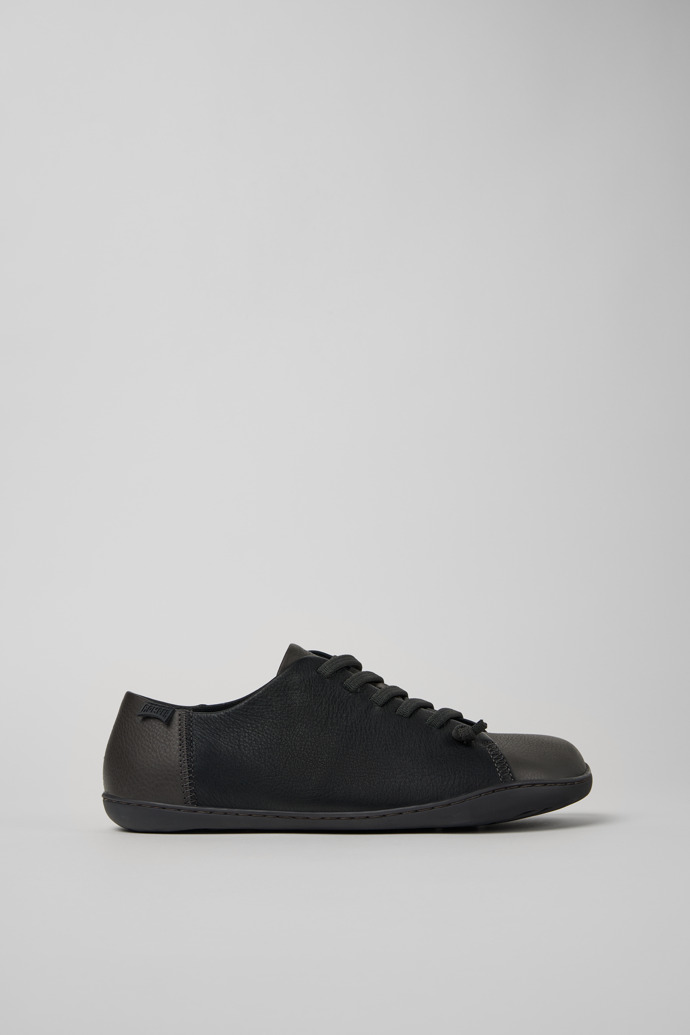 Twins Zapatos de piel negra-gris para hombre