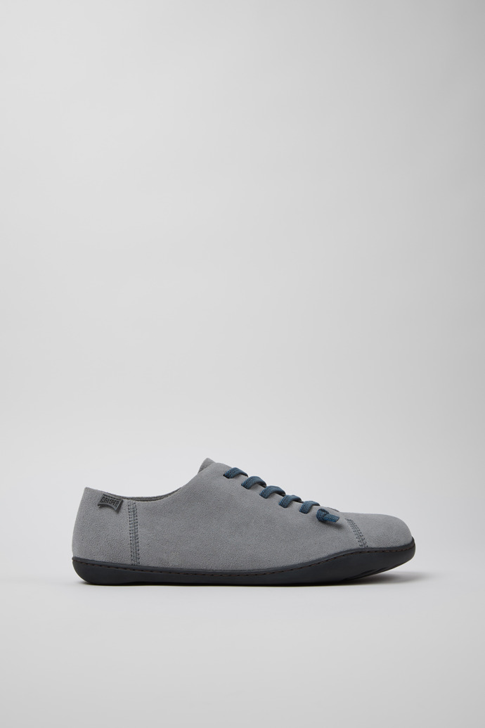 Side view of Peu Gray Nubuck Men's Shoes.