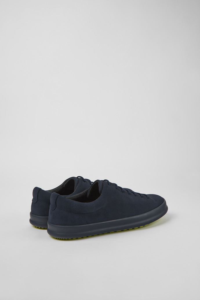 Back view of Chasis Blue nubuck shoes for men