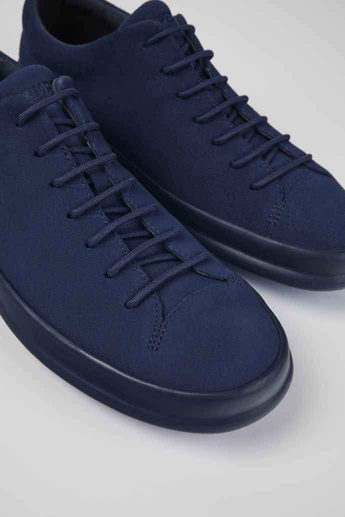 Close-up view of Chasis Blue Nubuck Basket for Men