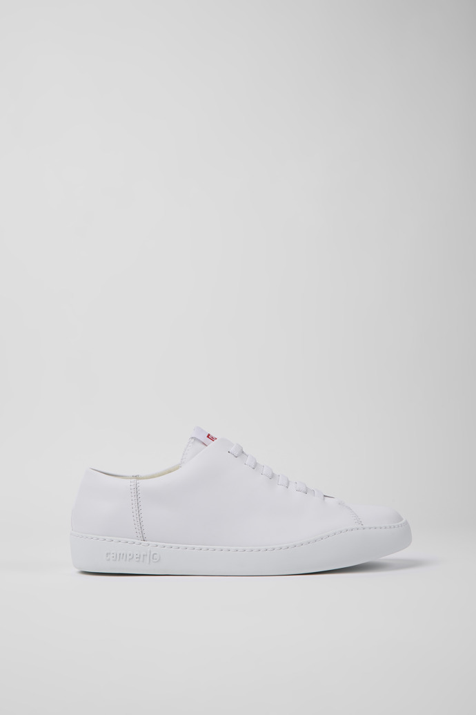 Side view of Peu Touring White Sneakers for Men