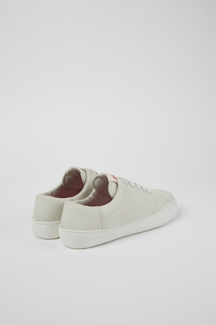 Back view of Peu Touring White Leather Sneaker for Men