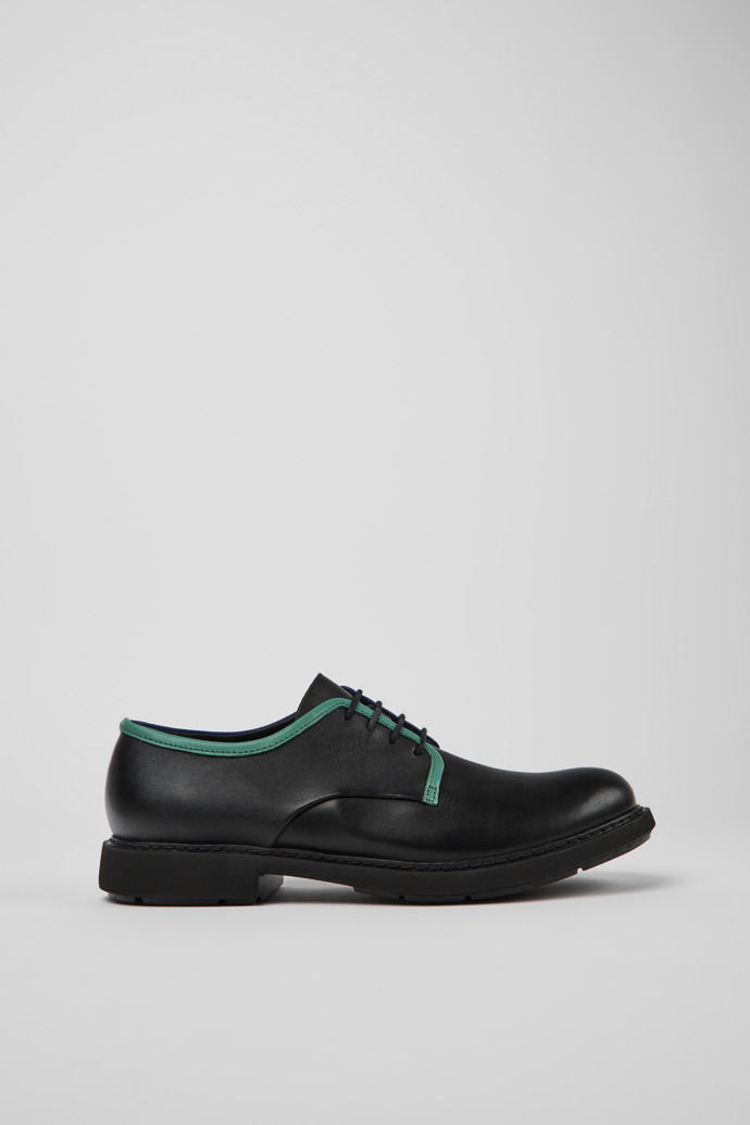 Twins Zapatos negros de piel con cordones para hombre